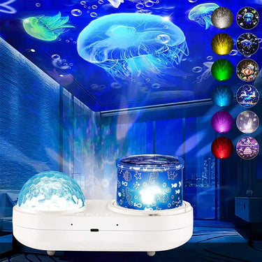 veilleuse projecteur océan 2 en 1